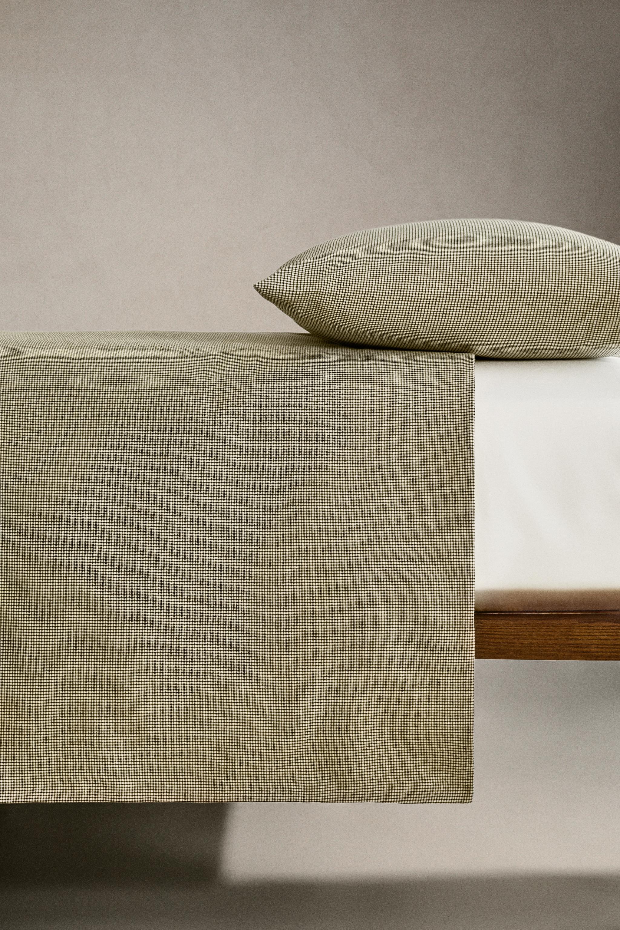 DYED THREAD CHECK CHRISTMAS DUVET COVER